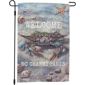 image:imagePrimitives by Kathy Decorative DoubleSided Garden Flag  Blue Crab Welcome