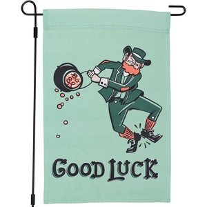 image:imagePrimitives by Kathy Decorative DoubleSided Garden Flag  Good Luck