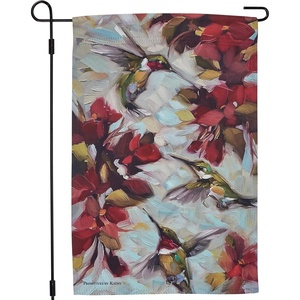 image:imagePrimitives by Kathy Decorative DoubleSided Garden Flag  Hummingbirds