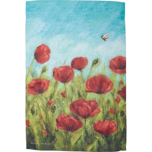 image:imagePrimitives by Kathy Decorative Garden Flag  Field of Red Poppies Double Sided Garden Collection Full Color Design