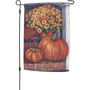 image:imagePrimitives by Kathy Garden Flag  Porch Steps And Flowers
