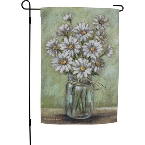 image:imagePrimitives by Kathy Jar Of Daisies Garden Flag