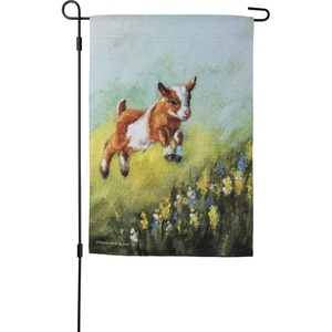 image:imagePrimitives by Kathy Jumping Goat Garden Flag