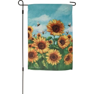 image:imagePrimitives by Kathy Sunflower Garden Flag Double Sided Garden Collection full color design