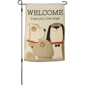 image:imagePrimitives by Kathy Welcome Hope You Like Dogs Garden Flag