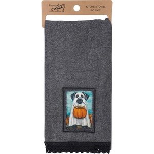 image:imagePrimitives by Kathy Kitchen Towel  Ghost Dog