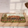 image:imagePrimitives by Kathy Decorative Kitchen Drying Mat Full Color Design ultraabsorbent fall pumpkin wagonrustic fallthemed home decordish mat pad kitchen accessoryreplicated from original artwork