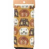 image:imagePrimitives by Kathy Decorative Kitchen Towel from Our Halloween Collection Microfiber Towel with AllOver Design Primitive Pattern Halloween Faces Featuring Jack olanterns Black CatsSkeletons