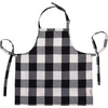 image:imagePrimitives by Kathy Grateful Thankful Blessed Apron 28inch Height Black and White