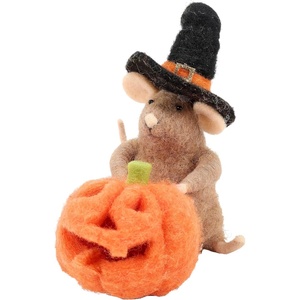 image:imagePrimitives by Kathy Collectible Critter  Lighted Pumpkin Mouse Coordinate with Our Other Collectible CrittersFigurines for a DelightfulSeasonal Display