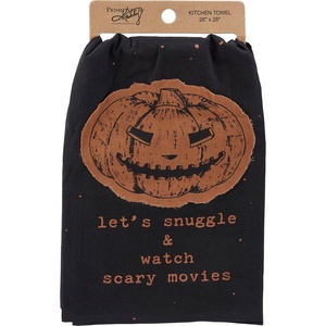 image:imagePrimitives by Kathy Decorative Kitchen Towel  Snuggle Watch Scary Movies