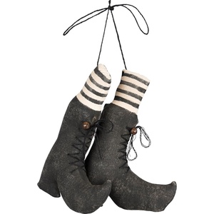 image:imagePrimitives by Kathy Fabric Witches Boots Decorative Hanging Ornament