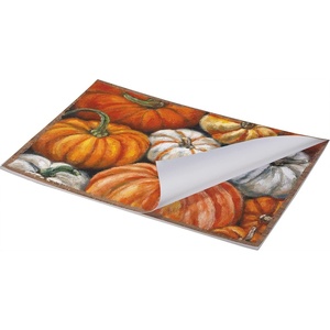 image:imagePrimitives by Kathy Fall Theme Pumpkins Paper Placemat Pad Great for customizing Place Settings and Making Cleanup a Breeze Placemat pad Includes 24 Singleuse Tearaway placematsOrange  Green  White  Brown Yellow