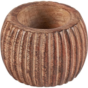 image:imagePrimitives by Kathy Grooved Barrel Wooden Napkin Ring 250 Diameter x 125