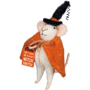 image:imagePrimitives by Kathy Halloween Collectible Critter  Witch Switch Mouse
