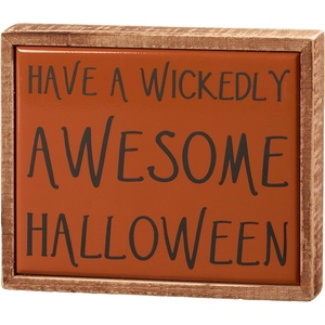 image:imagePrimitives by Kathy Halloween Collection Wickedly Awesome Box Sign Mini