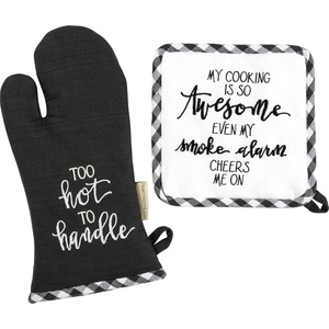 image:imagePrimitives by Kathy Kitchen Potholder Set  My Cooking is So Awesome