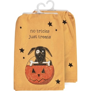 image:imagePrimitives by Kathy Kitchen Towel  No Tricks Just Treats