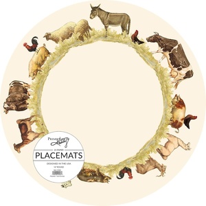 image:imagePrimitives by Kathy Placemat  Farm Animals