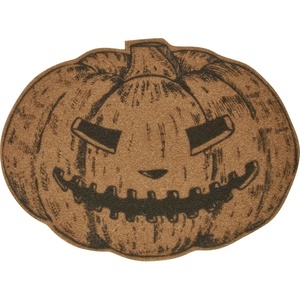 image:imagePrimitives by Kathy Rug  Jack OLantern displaying a Cutout Design of a JackOLantern with Muted Halloween Colors