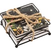 image:imagePrimitives by Kathy Set of 4 Absorbent Stoneware Decorative Coaster SetMulticolor