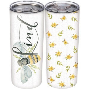 image:imagePrimitives by Kathy Bumblebee Floral Design Kind Stainless Steel Coffee Tumbler Thermos 20 Oz