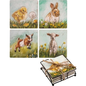 image:imagePrimitives by Kathy Farm Decorative Coaster Set