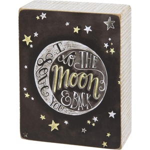 image:imagePrimitives by Kathy Home Decor Chalk Sign  I Love You to The Moon and Back