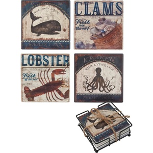 image:imagePrimitives by Kathy Kraken Lobster Coaster Set