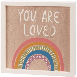 image:imagePrimitives by Kathy You Are Loved Home Dcor Sign Set