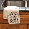 image:imagePrimitives by Kathy 113202 Kitchen Towel I Love My Chocolate Lab 28inch Cotton
