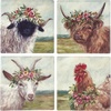 image:imagePrimitives by Kathy Floral Animal Coaster Set