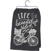 image:imagePrimitives by Kathy LOL Dish Towel 28x 28 Its a Good DayLife is a Beautiful Ride