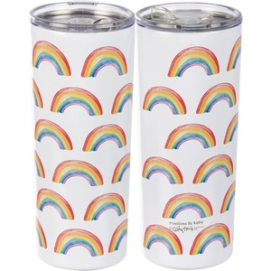 image:imagePrimitives by Kathy Coffee Tumbler  Rainbow Pattern