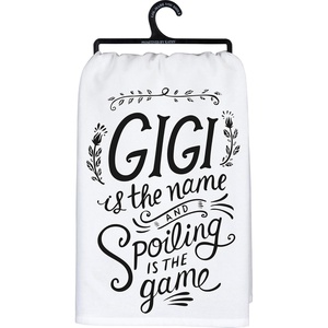 image:imagePrimitives by Kathy Decorative Kitchen Towel  Gigi The Name Spoiling is The Game LOL Collection