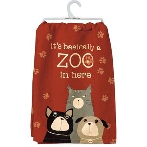 image:imagePrimitives by Kathy Decorative Kitchen Towel  Its Basically A Zoo in Here