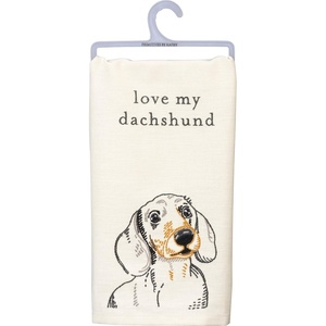 image:imagePrimitives by Kathy Love My Dachshund Dish Towel