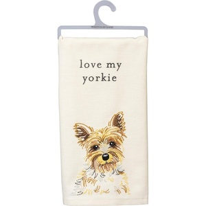 image:imagePrimitives by Kathy Love My Yorkie Dish Towel