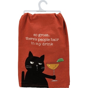 image:imagePrimitives by Kathy So Gross Theres People Hair in My Drink Kitchen Towel