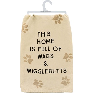 image:imagePrimitives by Kathy This Home is Full of Wags amp Wigglebutts Kitchen Towel