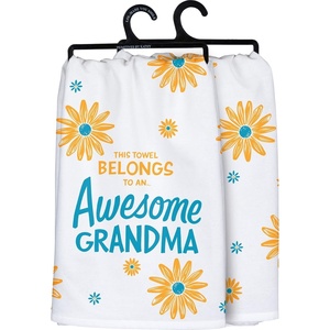 image:imagePrimitives by Kathy This Towel Belongs to an  Awesome Grandma Decorative Kitchen Towel Small