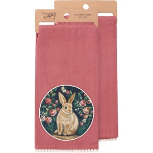 image:imagePrimitives by Kathy Woodland Bunny Kitchen Towel