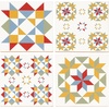 image:imagePrimitives by Kathy Coaster Set  Star Quilt