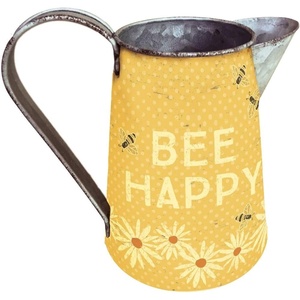 image:imagePrimitives by Kathy 38310 Charming Kitchen Dish Towel Bee Happy Yellowserveware pitcher