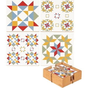 image:imagePrimitives by Kathy Coaster Set  Star Quilt