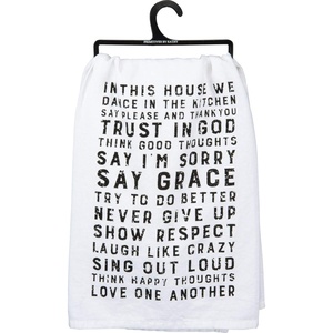 image:imagePrimitives by Kathy Farmhouse Dish Towel 28 x 28 in This House