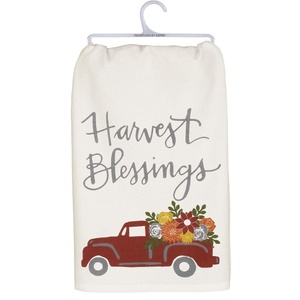 image:imagePrimitives by Kathy HandLettered FallInspired Dish Towel 28 x 28Inch Harvest BlessingsHarvest Blessings