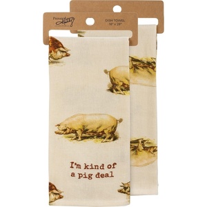 image:imagePrimitives by Kathy Im Kind of A Pig Deal Decorative Kitchen Towel