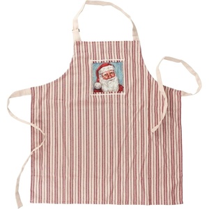 image:imagePrimitives by Kathy Mixed Floral Canvas Half Apron  Gardening or Tool Belt with Metal Acccessory Grommets 3 pockets amp waist ties  handpainted floral design with coordinating plaid patternMerry Santa