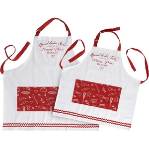 image:imagePrimitives by Kathy Mixed Floral Canvas Half Apron  Gardening or Tool Belt with Metal Acccessory Grommets 3 pockets amp waist ties  handpainted floral design with coordinating plaid patternFamily Bake Set